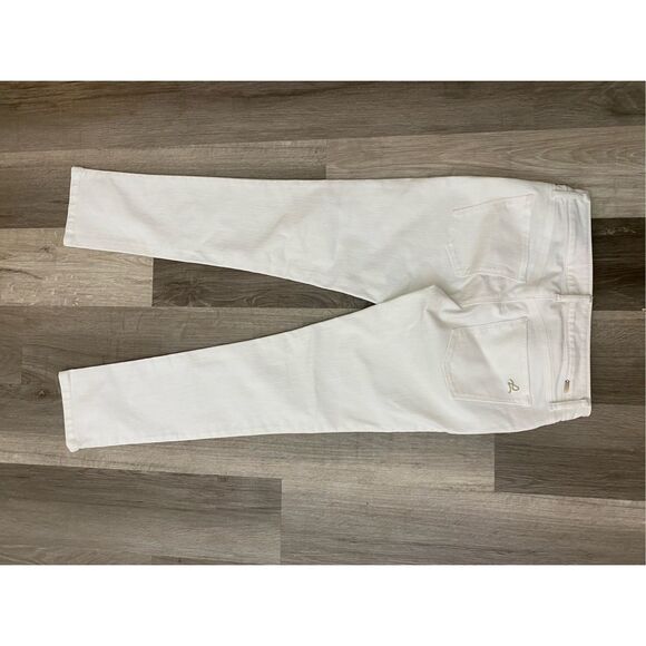 DL1961 Angel Mid Rise Skinny Ankle Jeans in Milk White, Size 27", MSRP $179 - Picture 10 of 11